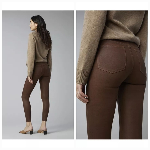 DL1961 Florence Skinny Mid Rise Instasculpt Ankle Jeans Size 24 Pecan - Picture 2 of 12